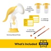 image:imageMedela inBra Breast Milk Collector LeakProof Wearable Design with Flexible Plug Anatomic Shape Made Without BPA Easy to Clean amp Dishwasher Safe 30 mL CapacityHarmony Pump  Colostrum Collection Kit