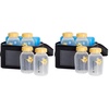 image:imageMedela Breast Milk Cooler Set with Cooler Storage Bag Contoured Ice Pack and Four 5oz Bottles for OnTheGo Transport Made Without BPA10 Count Pack of 2