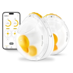 image:imageMedela Magic InBra HandsFree Wearable Breast Pump with Fluidfeel Technology App Connectivity and Advanced Sensor Control UltraSlim UltraLightweight Silent HospitalGradeMagic InBra Breast Pump