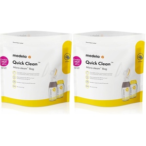 image:imageMedela Quick Clean Wipes for OnTheGo Cleaning of Breast Pumps Accessories and Various Surfaces Resealable PlantBased 3 Packs of 30 90 Count5 Count Pack of 2
